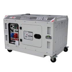 Шумоизолиран дизелов трифазен генератор Senci SCD12 TEQ, 230/400 V, 10 kW / 12.5 kVA